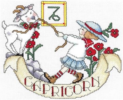 click here to view larger image of Capricorn - Mary Engelbreit (counted cross stitch kit)