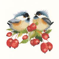 click here to view larger image of Berry Chick-Chat (counted cross stitch kit)