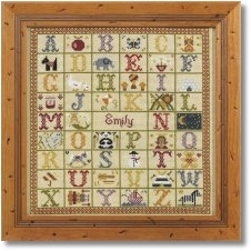 click here to view larger image of A to Z Sampler (KIT) - 16ct Aida (chart)