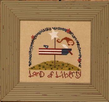 click here to view larger image of Americana Angel Kit (counted cross stitch kit)