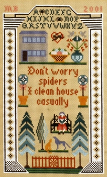 click here to view larger image of Don't Worry Spiders Sampler (chart)