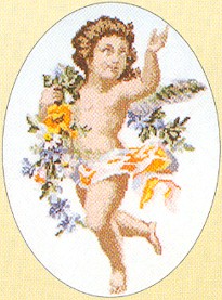 click here to view larger image of Cherub (counted cross stitch kit)