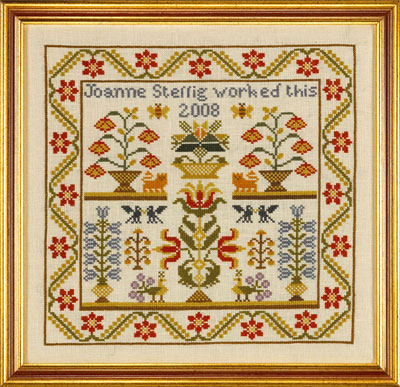click here to view larger image of Flora and Fauna Sampler - KIT 32ct Linen (counted cross stitch kit)