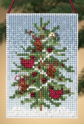 click here to view larger image of Cardinal Tree  (2010) (counted cross stitch kit)