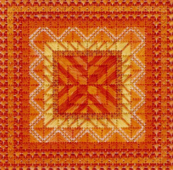 click here to view larger image of Color Delights - Tangerine (counted canvas chart)