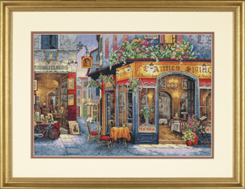 click here to view larger image of European Bistro (counted cross stitch kit)