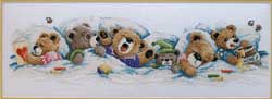 click here to view larger image of Sleepy Bears (counted cross stitch kit)