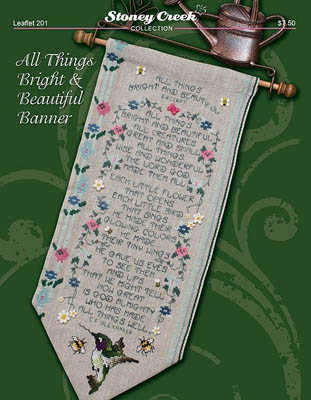click here to view larger image of All Things Bright and Beautiful Banner (chart)