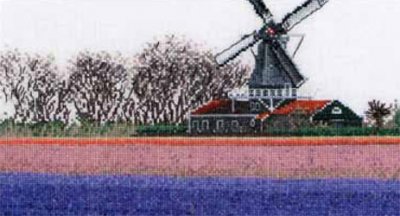 click here to view larger image of Hyacinth Field (counted cross stitch kit)