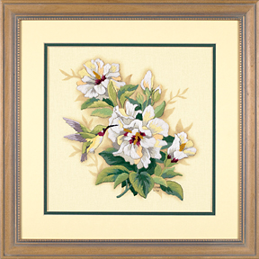 click here to view larger image of Hibiscus Floral (crewel kit)