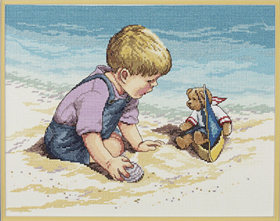 click here to view larger image of Seashore Fun (counted cross stitch kit)