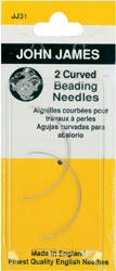 click here to view larger image of John James - Curved Beading Needles  (needles)