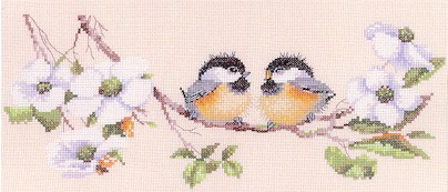 click here to view larger image of Blossom Buddies  (counted cross stitch kit)