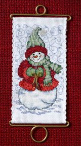 click here to view larger image of Warm Wishes Snowlady (counted cross stitch kit)