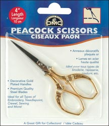 click here to view larger image of DMC Peacock Embroidery Scissors 4" (accessory)