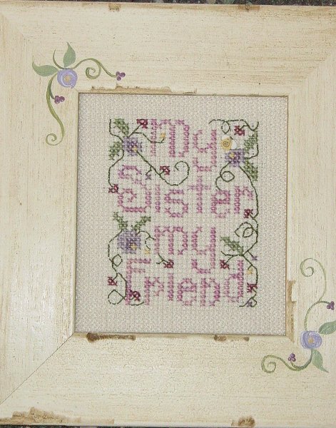 click here to view larger image of My Sister My Friend (counted cross stitch kit)